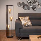 Lucide RUBEN - Vloerlamp - 3xE27 - Zwart
