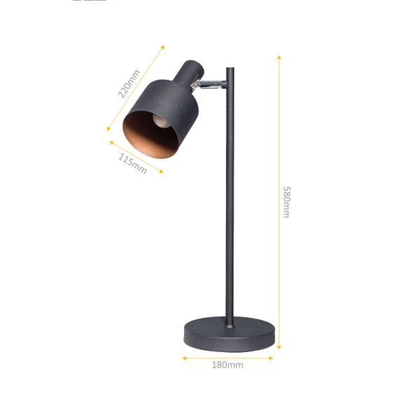 ETH Tafellamp Sledge - Zwart