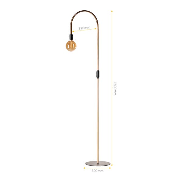 ETH Vloerlamp Pike - Goud