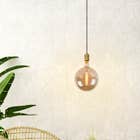 Lucide JOVA - Hanglamp - Ø 4,6 cm - 1xE27 - Mat Goud / Messing
