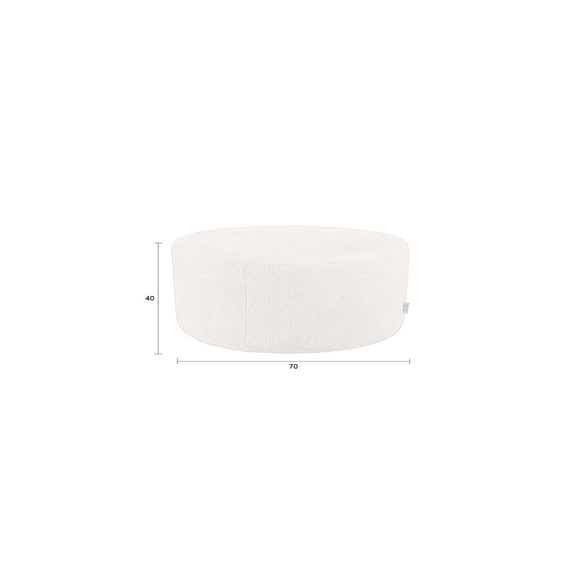Dutchbone Poef ROCCA - Latte