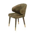 Dutchbone Stoel LUNAR VELVET Mosgroen FR