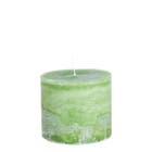 Lifestyle Rustieke Kaars Bert Ø10X10cm - Grashopper Groen