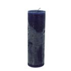Lifestyle Rustieke Kaars Ronald Ø7X25cm - Donkerblauw