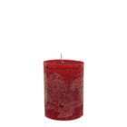 Lifestyle Rustieke Kaars Ludo Ø10X15cm - Rood