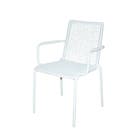Lifestyle Tuinstoel Palm Beach Bay met Arm - Wit