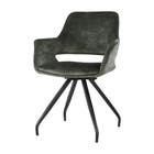 Livingfurn Eetkamerstoel Capp Olive Velvet