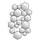 Lifestyle Spiegel Divided Hexagon Large - Zwart