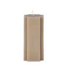 Lifestyle Rustieke Kaars kruisvormig 6x13cm - Taupe