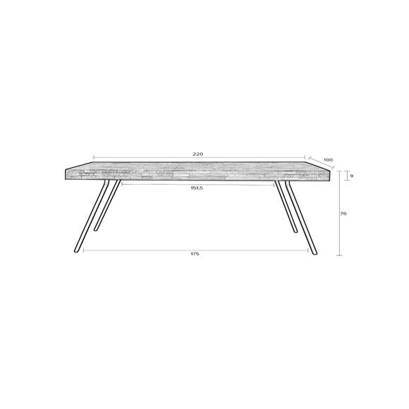 Maison Bobby Eettafel SURI 200X90 Natural