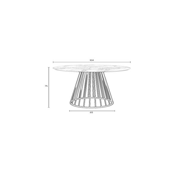 Maison Bobby Eettafel FLORIS Zwart