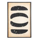 By-Boo Wanddecoratie Kyoto Large - Zwart