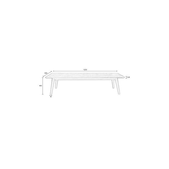 Maison Bobby Salontafel Fabio 120x60 - Natural