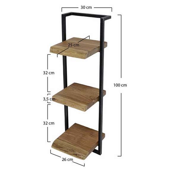 Reefs Interior Wandplank Acasia Trippel 30cm