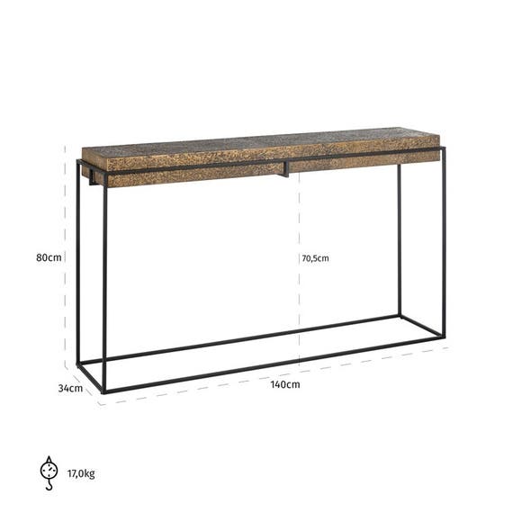 Richmond Sidetable Dover - Goud