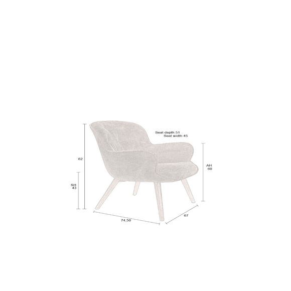 Dutchbone Fauteuil Lenn - Terra