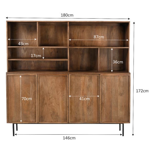 Livingfurn Kabinet Elan 180 cm - Natural