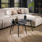 Reefs Interior Salontafel set Metallic driehoekig - Set van 2