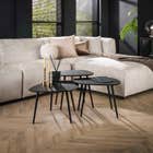 Reefs Interior Salontafel set Metallic vierhoekig - Set van 3