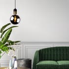 Lucide JULIUS - Hanglamp - Ø 20 cm - 1xE27 - Fumé