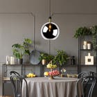 Lucide JULIUS - Hanglamp - Ø 40 cm - 1xE27 - Fumé