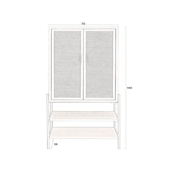 Dutchbone Kabinet YASU Zwart