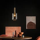 Lucide JOANET - Hanglamp - Ø 22 cm - 1xE27 - Fumé