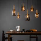Lucide JOANET - Hanglamp - 6xE27 - Fumé