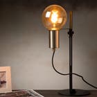 Lucide MALCOLM - Tafellamp - Ø 23 cm - 1xE27 - Zwart