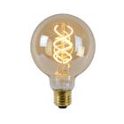 Lucide LED Bulb - Filament lamp - Ø 9,5 cm - LED Dimb. - E27 - 1x5W 2200K - Amber