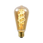 Lucide LED Bulb - Filament lamp - Ø 6,4 cm - LED Dimb. - E27 - 1x5W 2200K - Amber