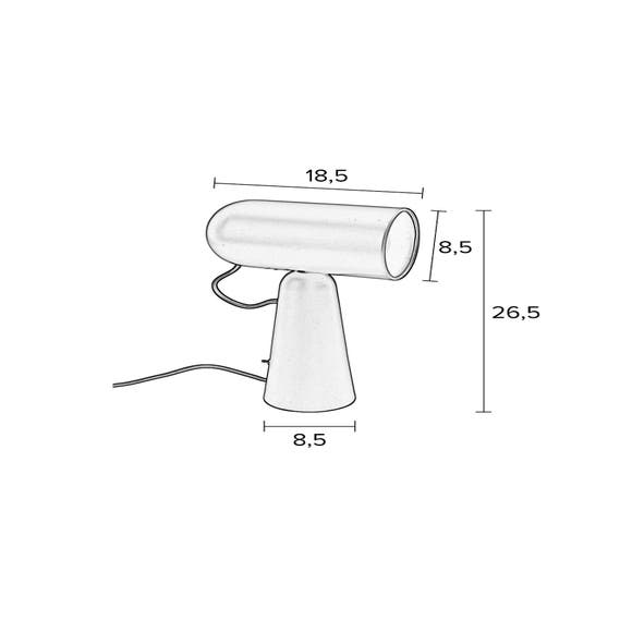 Maison Bobby Tafellamp Vesper - Wit