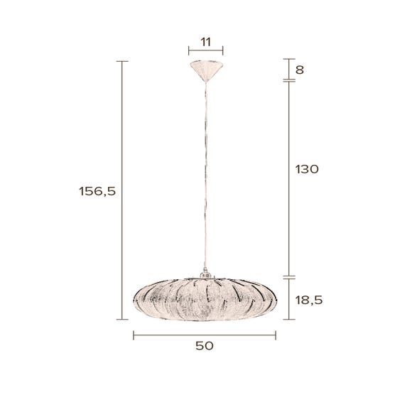 Dutchbone Hanglamp Bond - Ovaal