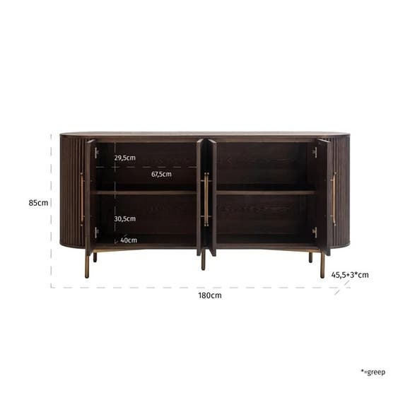 Richmond Dressoir Luxor - 4-deurs