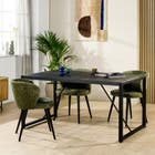 DP-Home Eetkamertafel Stella 160x90cm - Zwart