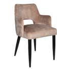 PTMD Stoel Jip met Arm Velvet - Khaki