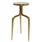 PTMD Bijzettafel Enter Brass S - Bruin 