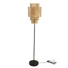 PTMD Vloerlamp Redico Rattan - Rond 