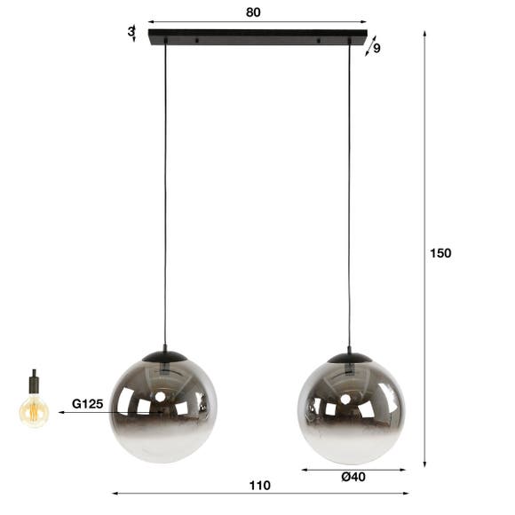 Reefs Interior Hanglamp Bubble Shaded XL - 2L