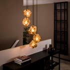 Reefs Interior Hanglamp Rock Chromed 5L Getrapt