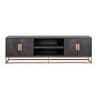 Richmond Tv-dressoir Blackbone Brass 4-deuren 200 - Goud 