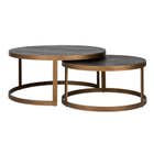 Richmond Salontafel set Blackbone Brass set van 2 - Goud 