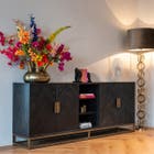 Richmond Dressoir Blackbone Brass 4-deuren - Goud