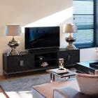 Richmond - TV-dressoir 220 Blackbone silver 4-deuren