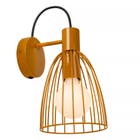 Lucide MACARONS - Wandlamp - 1xE27 - Okergeel