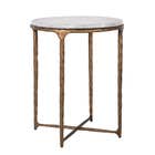 Richmond - Bijzettafel Steen Smith Brass - Goud 50Ø