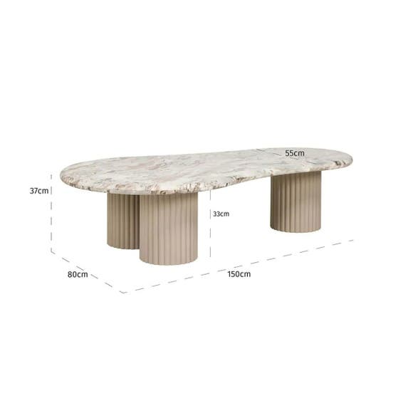 Richmond Salontafel Coronel - Beige