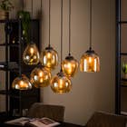 Reefs Interior Hanglamp Mix Gold 4+3L