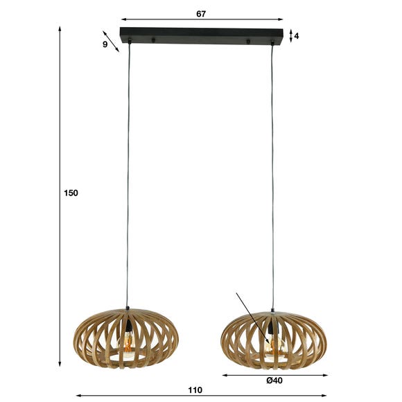 Reefs Interior Hanglamp Stripes - 2L