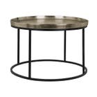 Richmond - Salontafel Milo aluminium Champagne gold 70Ø